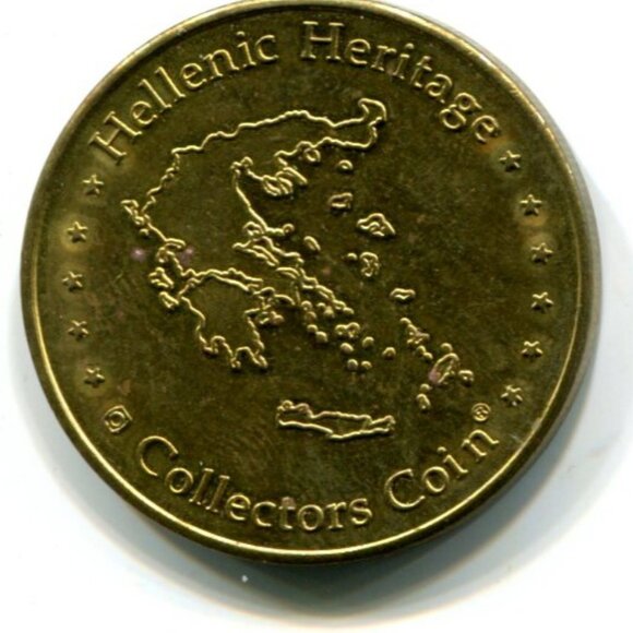 Santorini Greece Hellenic Heritage Collectors Coin(b860-38) - Picture 2 of 2